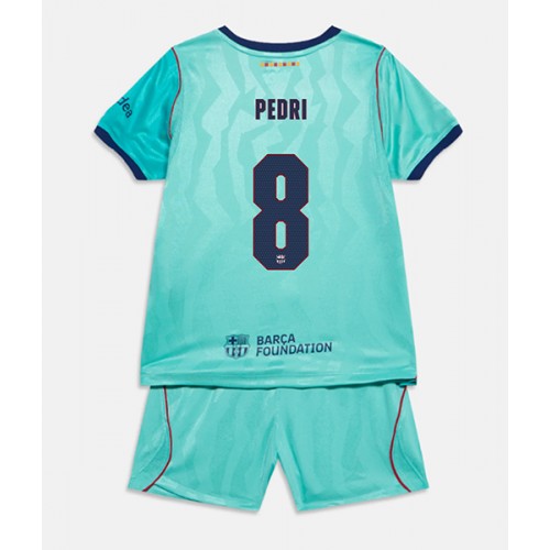 Barcelona Pedri Gonzalez #8 Tredje trøje Børn 2026-27 Kortærmet (+ Korte bukser)
